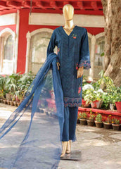 WTF-008 C- 3 Piece Embroidered Stitched Suit