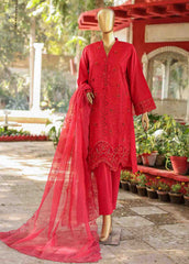 WTF-009 A- 3 Piece Embroidered Stitched Suit