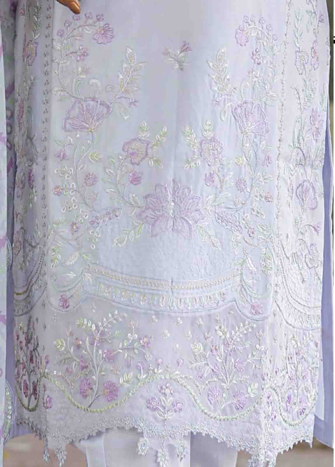 Bin Saeed Fabric - WTF-014 B- 3 Piece Embroidered Stitched Suit