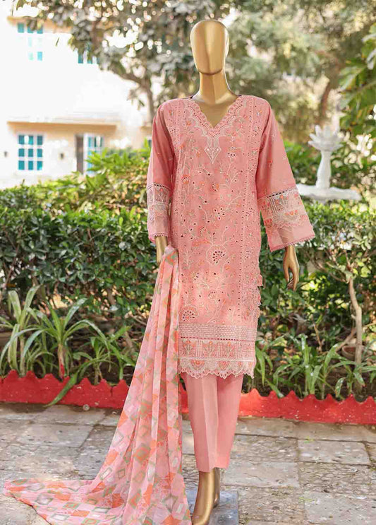 WCTF-015 B- 3 Piece Embroidered Stitched Suit