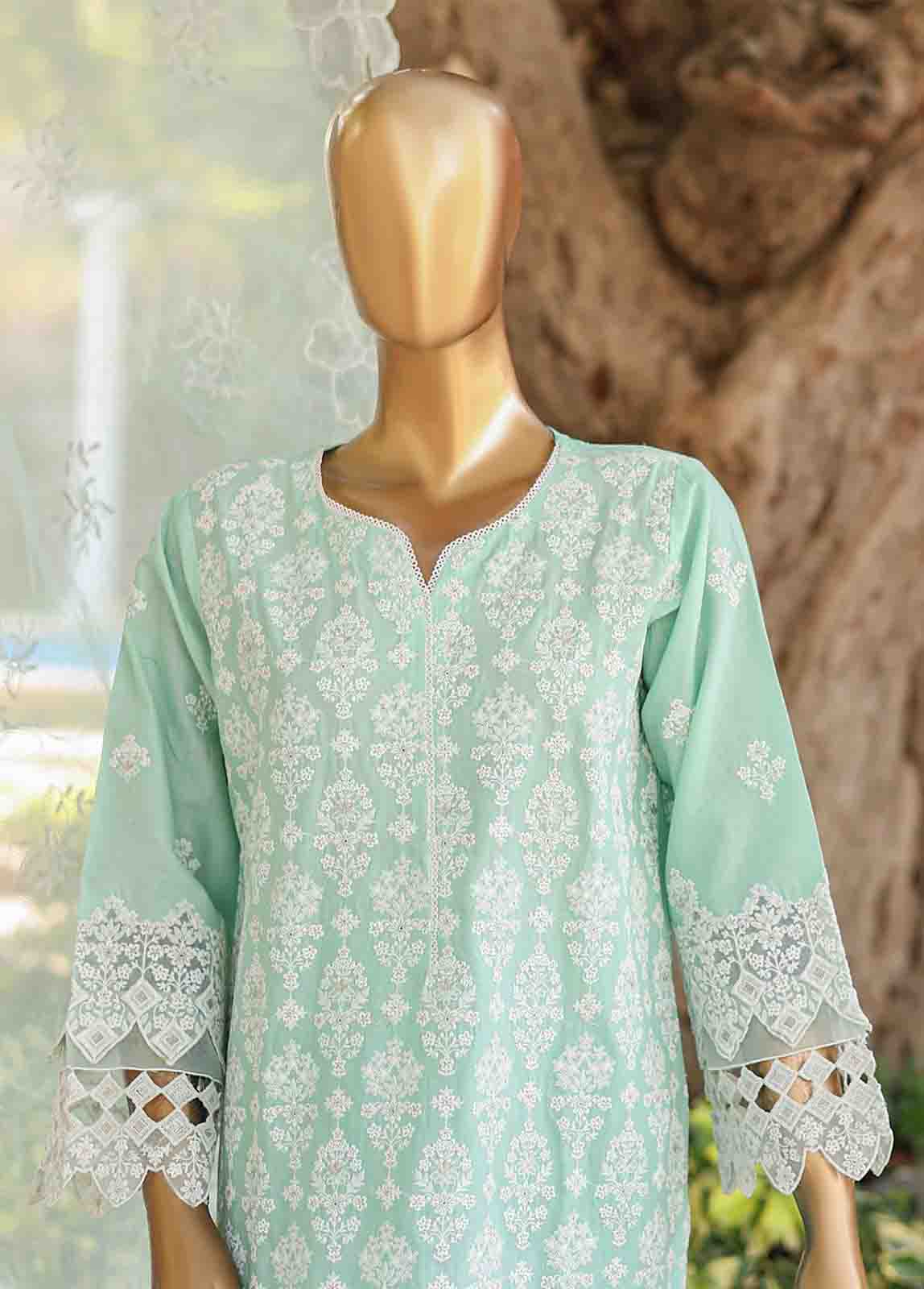 Bin Saeed Fabric - WTF-016 C- 3 Piece Embroidered Stitched Suit