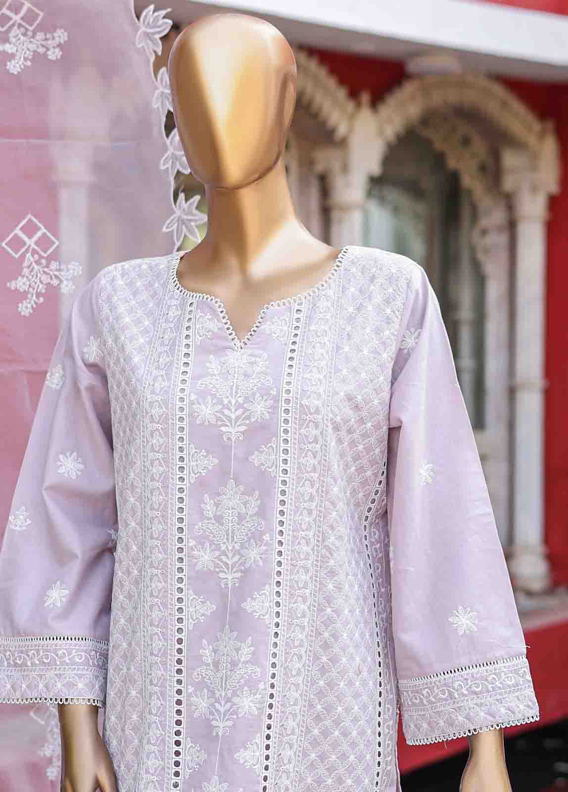 Bin Saeed Fabric - WTF-017 A- 3 Piece Embroidered Stitched Suit