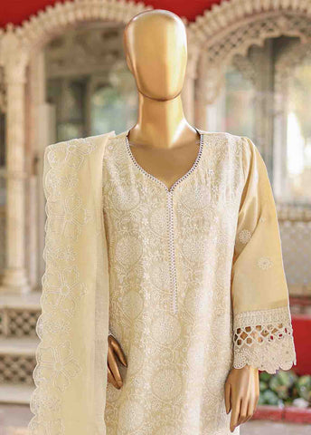WTF-019 B- 3 Piece Embroidered Stitched Suit