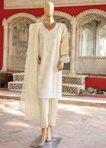 Bin Saeed Fabric - WTF-019 B- 3 Piece Embroidered Stitched Suit