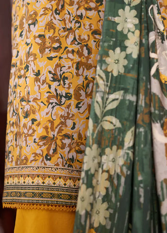 ZC-2572- 3 Piece Printed Viscose Cotton Stitched Suit