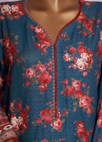 ZCWK-25101- 3 Piece Khaddar Printed Stitched Suit