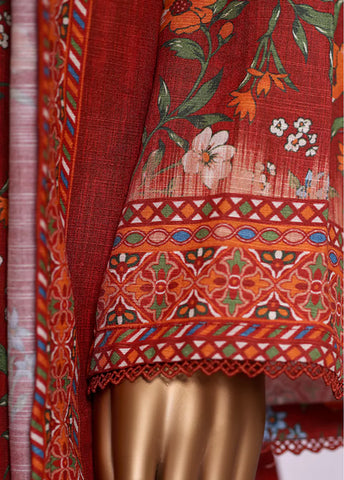 ZCWK-25103- 3 Piece Khaddar Printed Stitched Suit