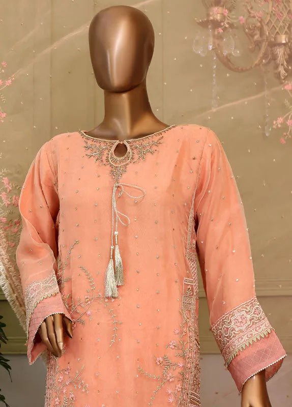 Bin Saeed Fabric - ZEF-0039 D -  3 Piece Organza Formal