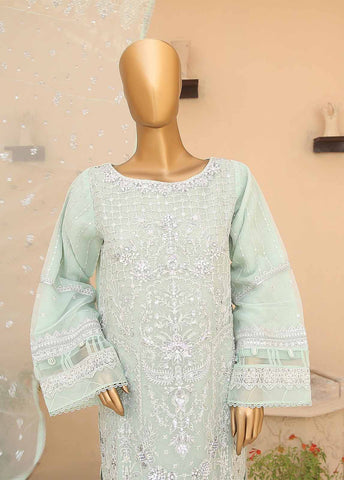 Bin Saeed Fabric - ZEF-2015-Z 3 Piece Embroidered Organza