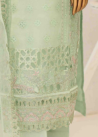 ZEF-2036 J- 3 Piece Embroidered Organza