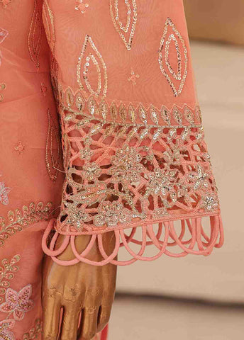 Bin Saeed Fabric - ZEF-2036 E- 3 Piece Embroidered Organza