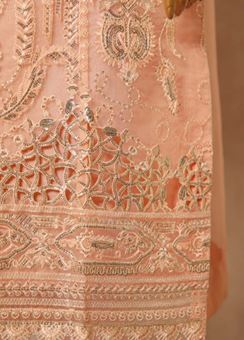 Bin Saeed Fabric - ZEF-2038 B- 3 Piece Embroidered Organza