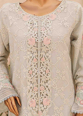 Bin Saeed Fabric - ZEF-2039 E- 3 Piece Embroidered Organza