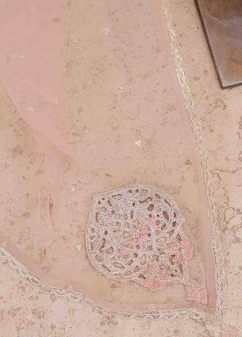 Bin Saeed Fabric - ZEF-2039 E- 3 Piece Embroidered Organza