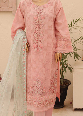 Bin Saeed Fabric - ZEF-2039 M- 3 Piece Embroidered Organza