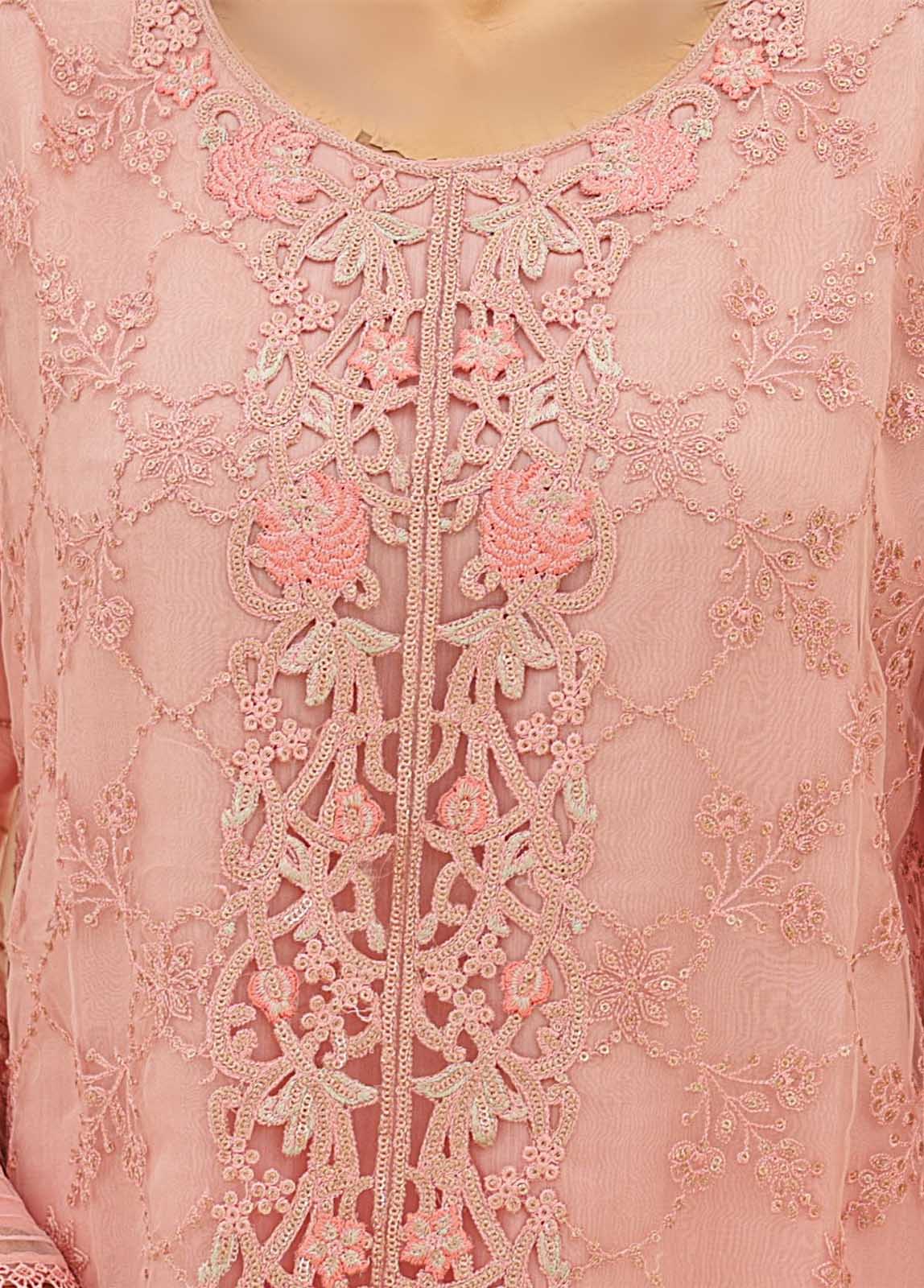 Bin Saeed Fabric - ZEF-2039 M- 3 Piece Embroidered Organza