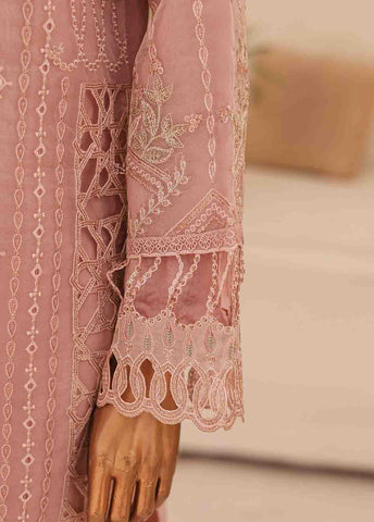 Bin Saeed Fabric - ZEF-2040 E- 3 Piece Embroidered Organza