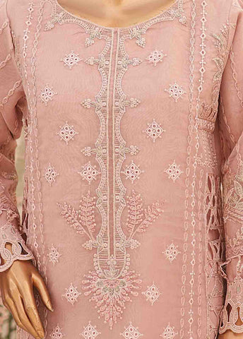 Bin Saeed Fabric - ZEF-2040 E- 3 Piece Embroidered Organza