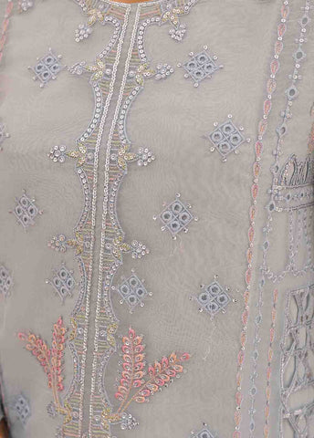 Bin Saeed Fabric - ZEF-2040 H- 3 Piece Embroidered Organza