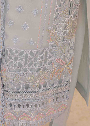 Bin Saeed Fabric - ZEF-2040 H- 3 Piece Embroidered Organza