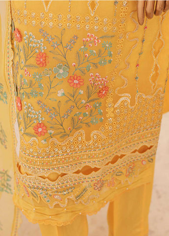 Bin Saeed Fabric - ZEF-2041 - 3 Piece Embroidered Organza