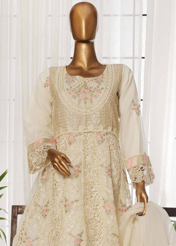 Bin Saeed Fabric - ZEF-2060 F- 3 Piece Organza Stitched Suit