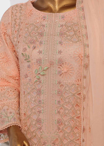 Bin Saeed Fabric - ZEFC-2057- 3 Piece Chiffon Stitched Suit