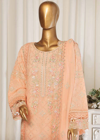 Bin Saeed Fabric - ZEFC-2062- 3 Piece Chiffon Stitched Suit