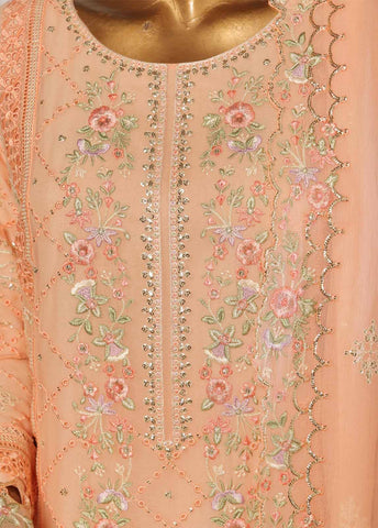 ZEFC-2062- 3 Piece Chiffon Stitched Suit