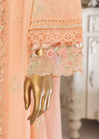 ZEFC-2062- 3 Piece Chiffon Stitched Suit