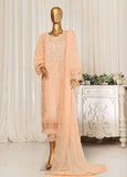ZEFC-2062- 3 Piece Chiffon Stitched Suit