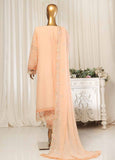 ZEFC-2062- 3 Piece Chiffon Stitched Suit