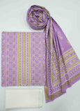F&F-0100-G-  3 Piece UnStitched Printed Lawn