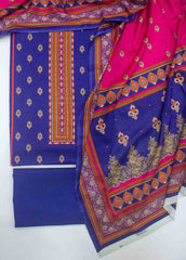 F&F-0514-A-  3 Piece UnStitched Printed Lawn