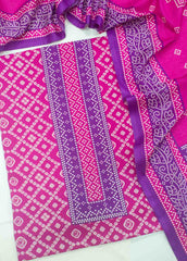 F&F-0527-B-  3 Piece UnStitched Printed Lawn