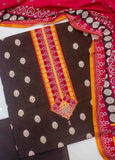 F&F-0541-  3 Piece UnStitched Printed Lawn