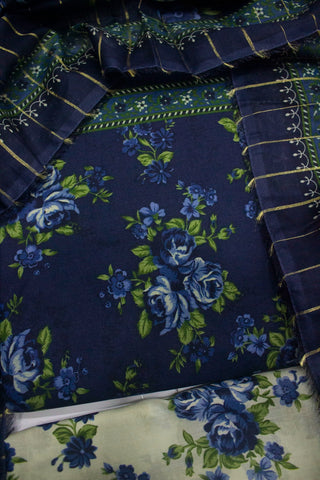 DP-0406- 3 Piece Lawn Printed UnStitched Suit