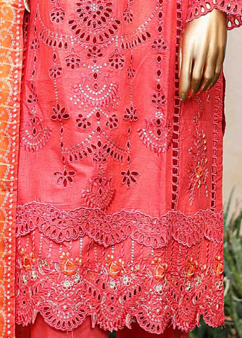 SMLF-EMB-378 A- 3 Piece Embroidered Stitched Suit