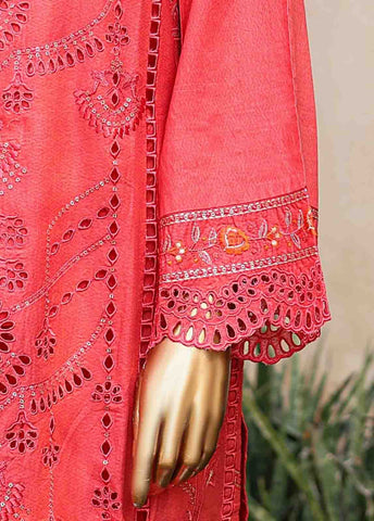 SMLF-EMB-378 A- 3 Piece Embroidered Stitched Suit