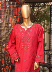 SMLF-EMB-402 A - 3 Piece Embroidered Stitched Suit