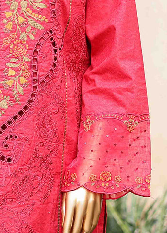 SMLF-EMB-402 B - 3 Piece Embroidered Stitched Suit