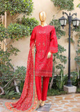 SMLF-EMB-440 A - 3 Piece Embroidered Stitched Suit