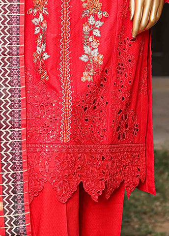 SMLF-EMB-441 B - 3 Piece Embroidered Stitched Suit