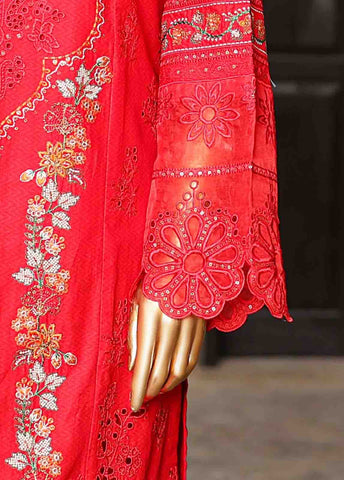 SMLF-EMB-441 B - 3 Piece Embroidered Stitched Suit