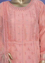 AM-4001- 3 Piece Embroidered Organza