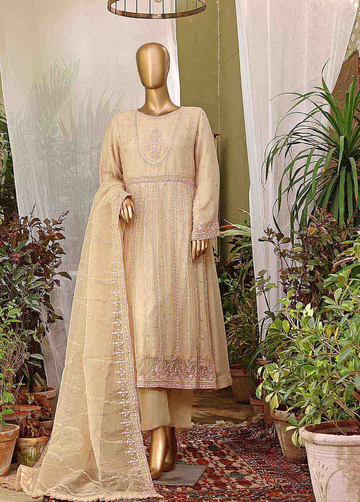 Bin Saeed Fabric - AM-C005 D - 2 Piece Chiffon Formal