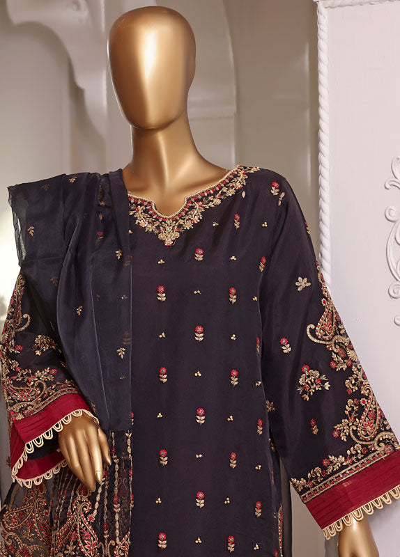 Bin Saeed Fabric - AM-D18 -  3 Piece Organza Formal