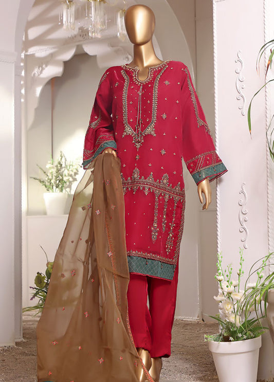 Bin Saeed Fabric - AM-D33 -  3 Piece Organza Formal