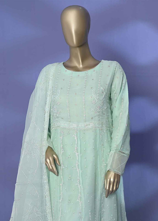AMC-4005 D - 3 Piece Embroidered Chiffon