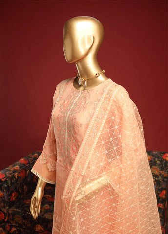 Bin Saeed Fabric - ASP-C003- 3 Piece Chiffon